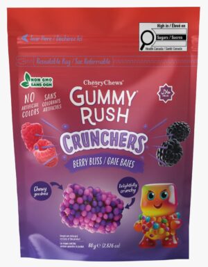 Gummy Rush Crunchers – Berry Bliss (80g)