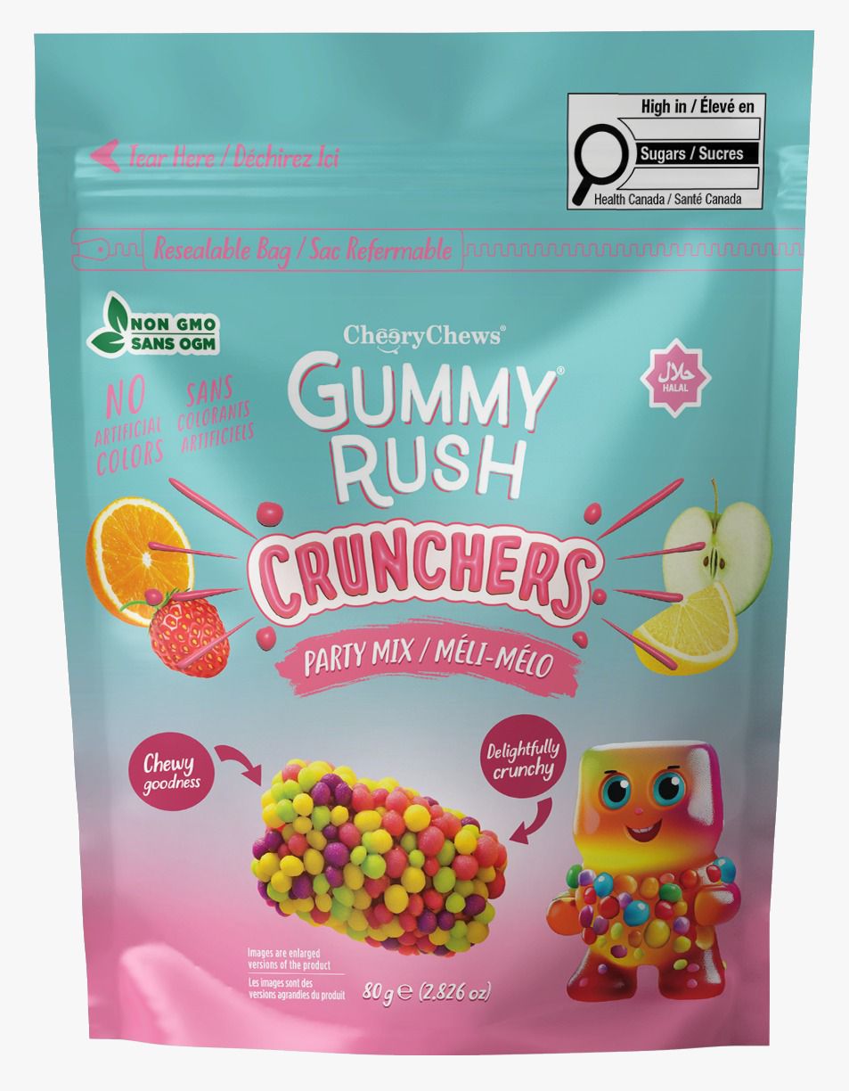 Gummy Rush Crunchers – Party Mix (80g)
