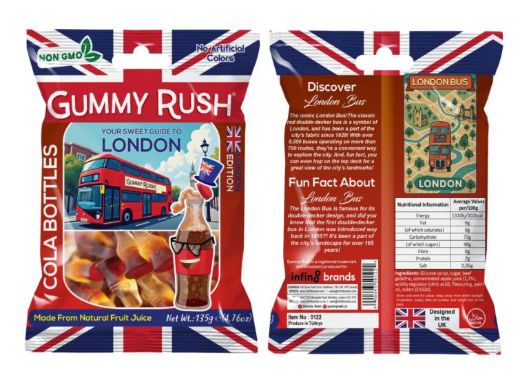Gummy Rush – Cola Bottles London Edition (135g)