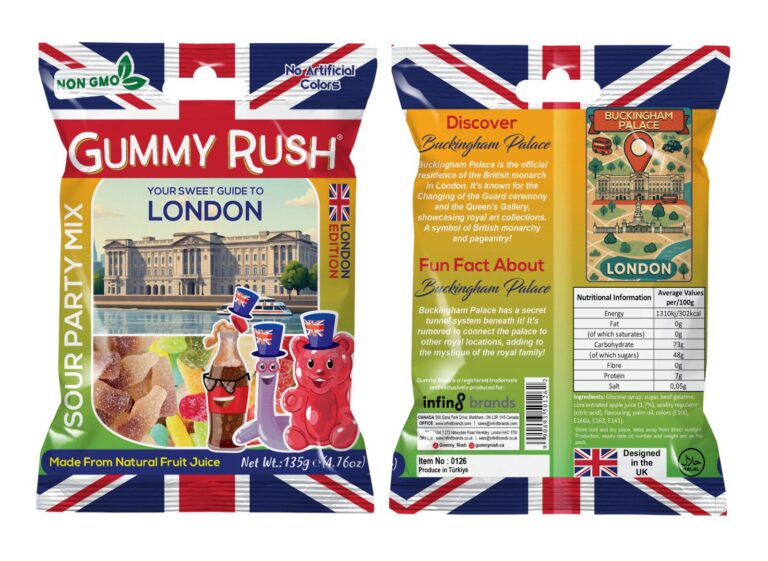 Gummy Rush – Sour Party Mix London Edition (135g)